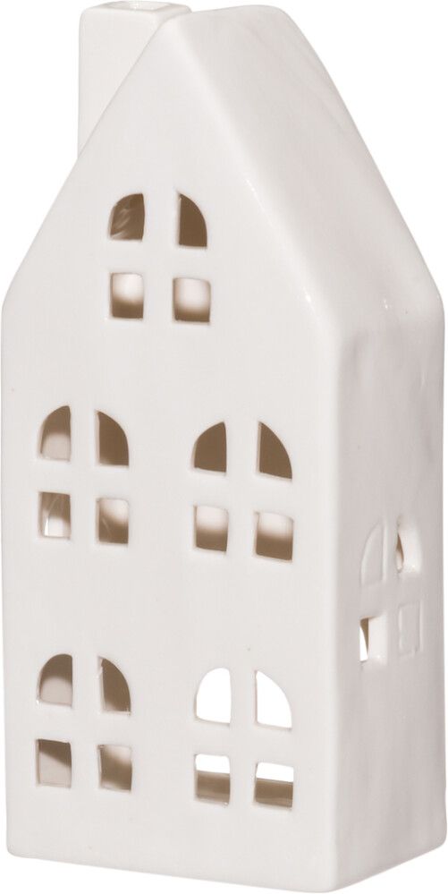 Latern 4living maja Copenhagen 17 cm, valge