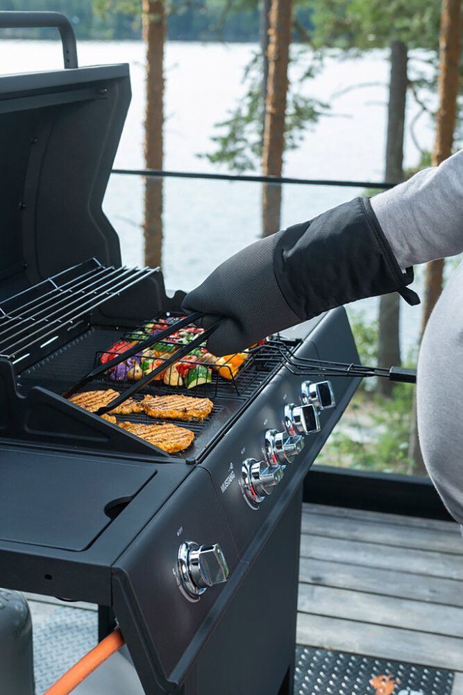 Grillimise kinnas Mustang20 x 38 cm, must