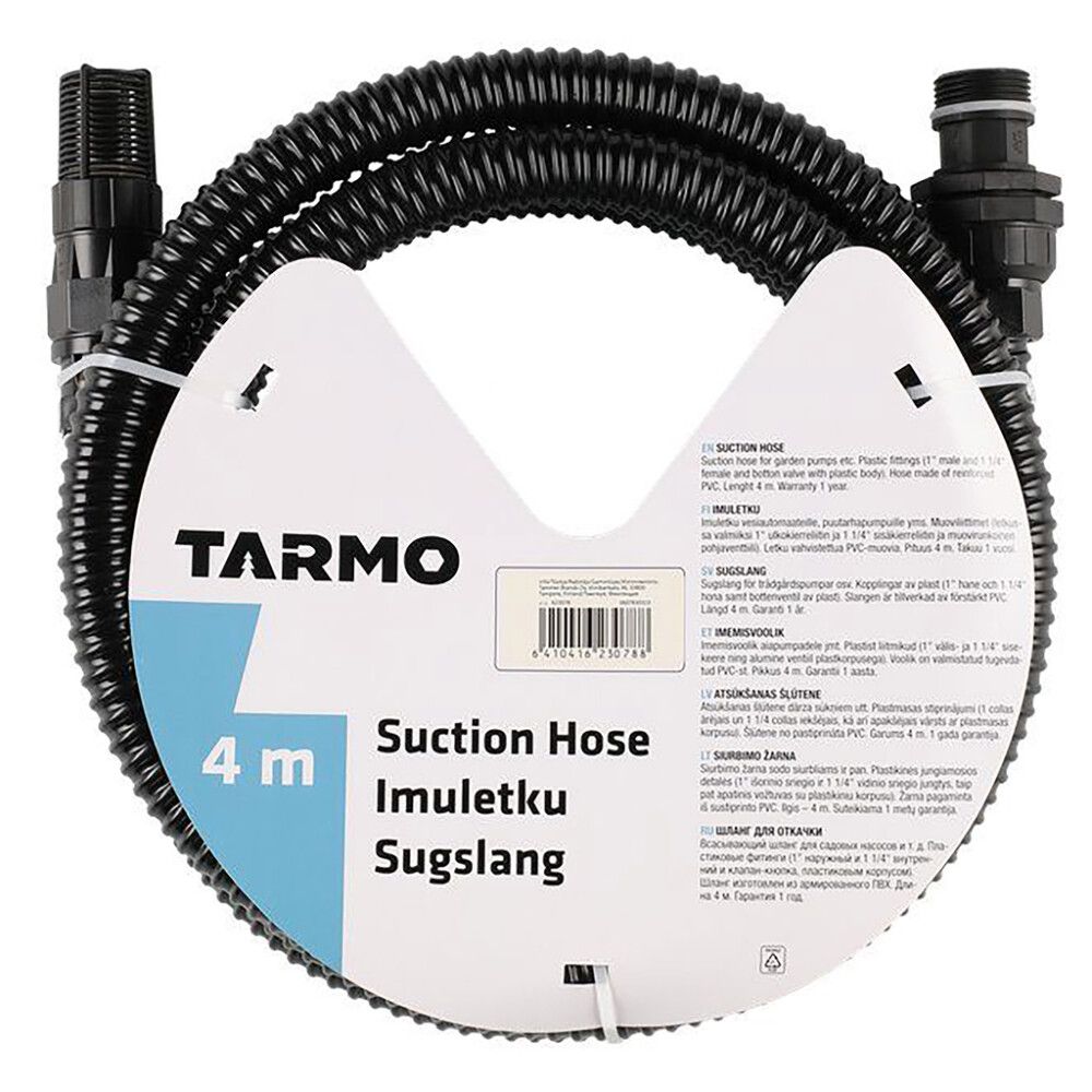 Imemisvoolik plastikust liitmikuga Tarmo 4 m