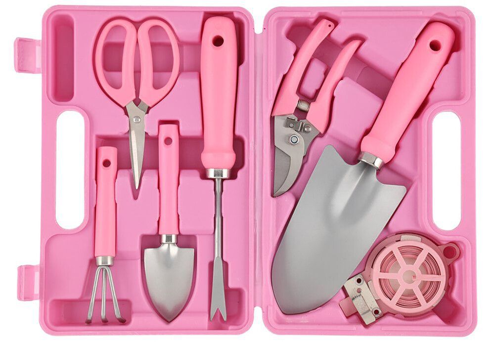 Aiatööriistade kohver Pink 7 -osaline
