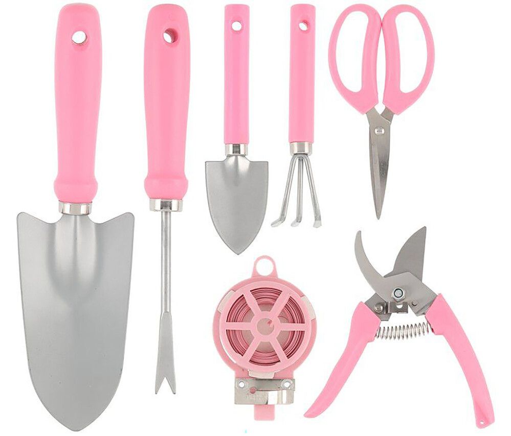 Aiatööriistade kohver Pink 7 -osaline