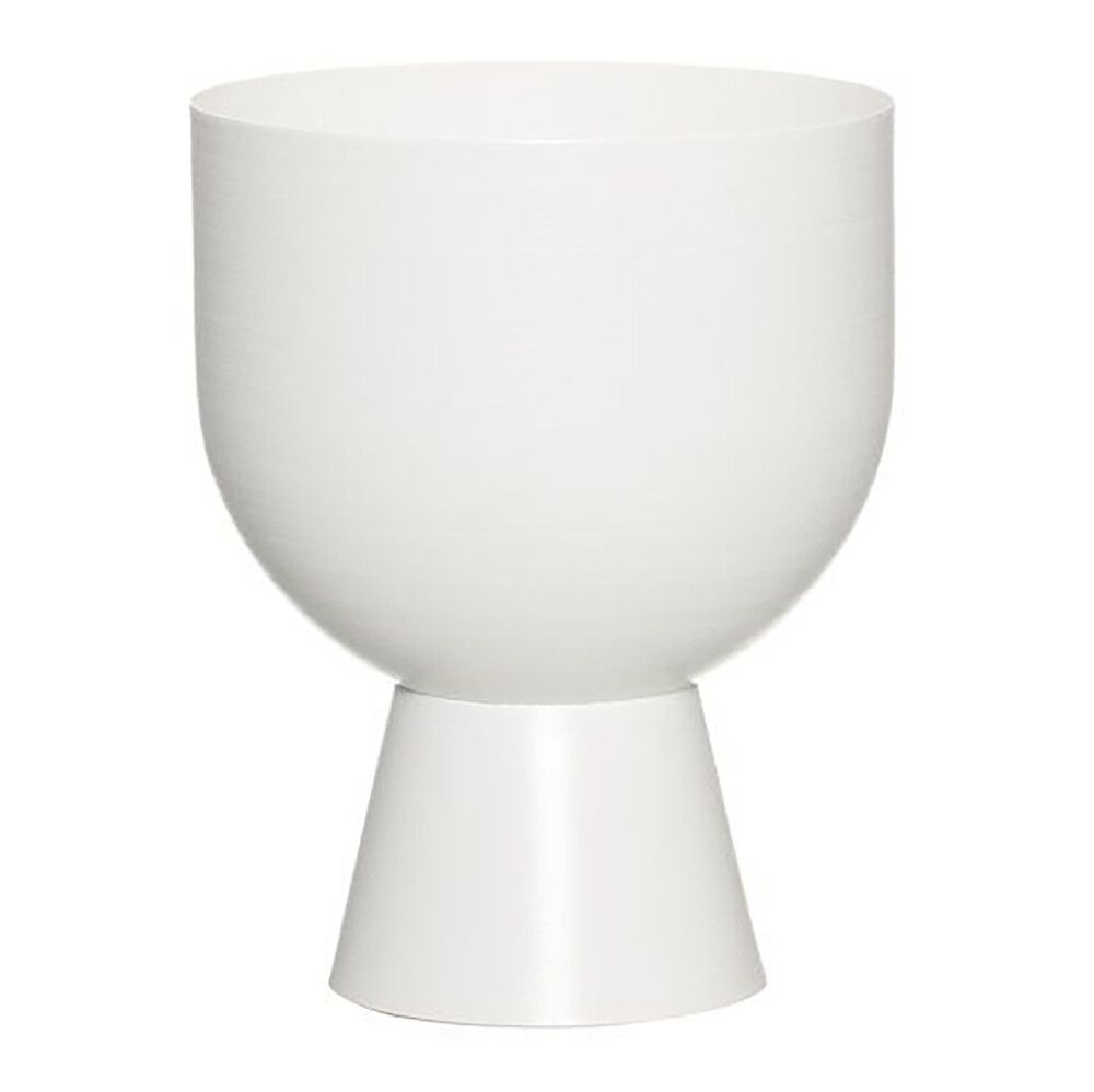 Ümbrispott 4living Nala Ø 16 cm, mattvalge