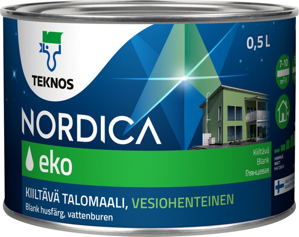 Majavärv Teknos Nordica Eko MP1 valge