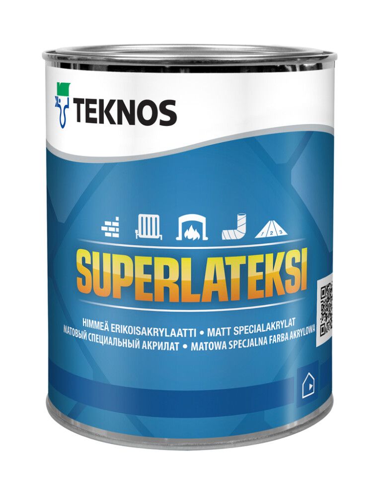 Sisevärv Teknos Superlateksi PM1 valge