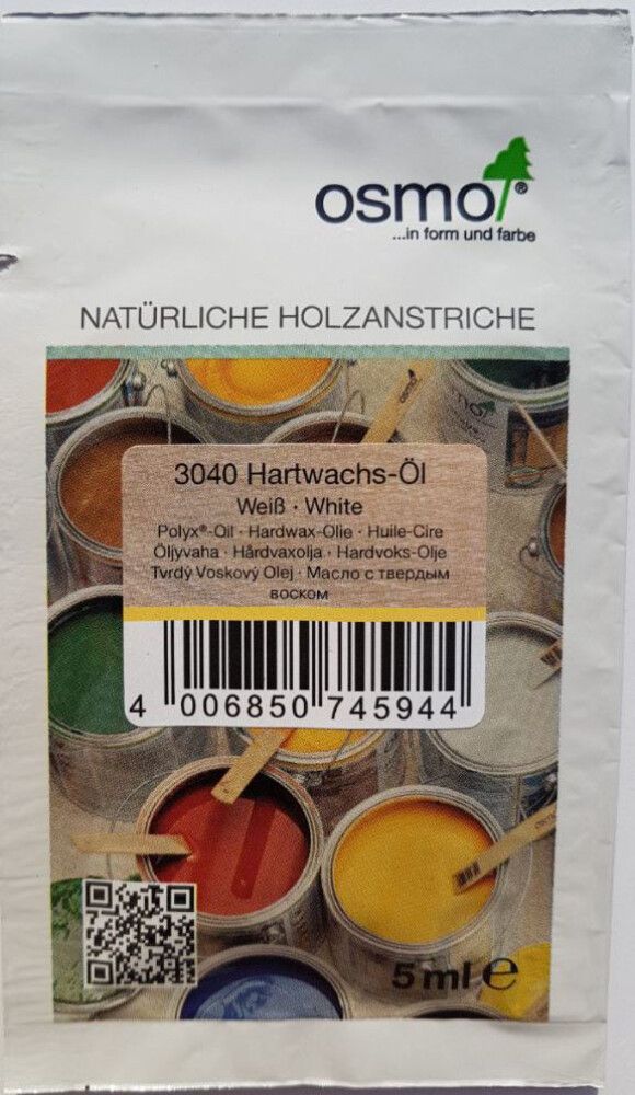 Õlivaha Polyx tester toonitud Osmo 3075 must 5 ml