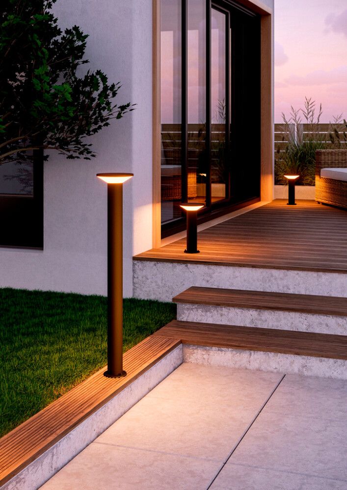 Postvalgusti Eglo Rigosa must Ø 18,5 x 100 cm