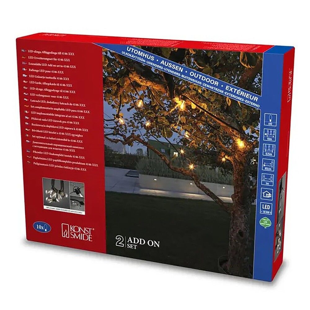 LED-valgussarja Konstsmide  lisakomplekt 10-osaline