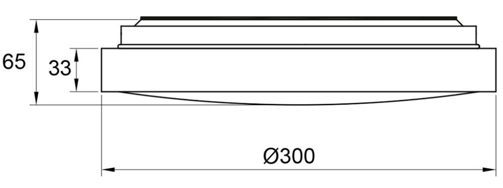 Laevalgusti Aneta Veroli Ø 30 x 6,5 cm Must