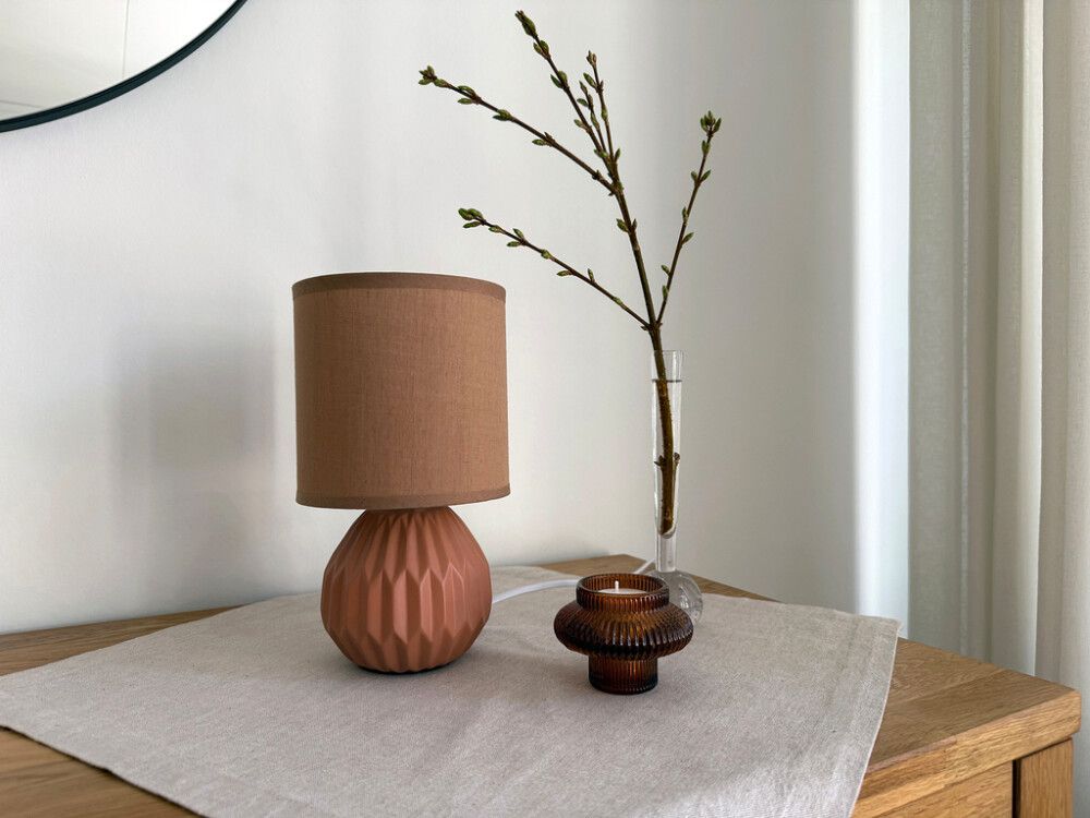 Lauavalgusti Aneta Charlotte  Ø 13 x 23 cm Punakaspruun