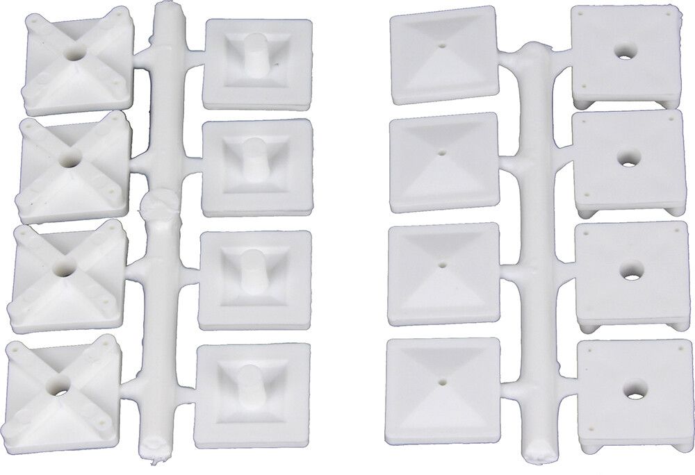 Peegli kinnitustarvikud Pisla valge