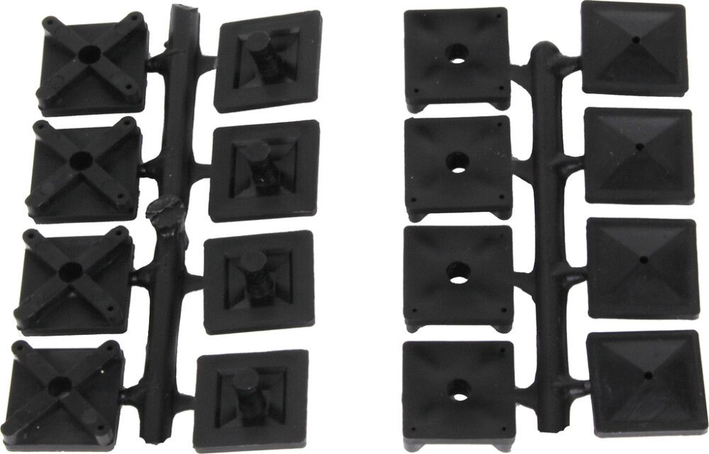 Peegli kinnitustarvikud Pisla must