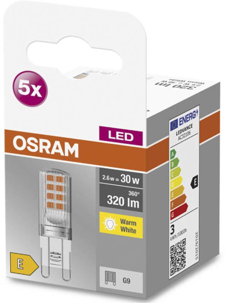 LED-lamp Osram Base 5 tk/pakk G9