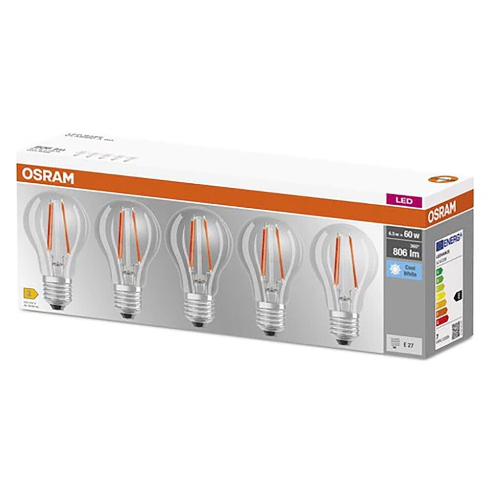 LED-lamp Osram Classic Osram E27 6,5 W 4000 K 5tk/pk