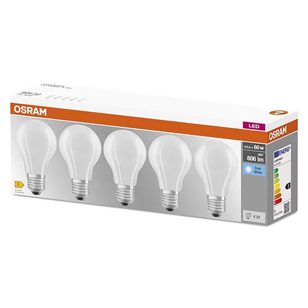 LED-lamp Osram Classic Osram E27 6,5 W 4000 K 5tk/pk