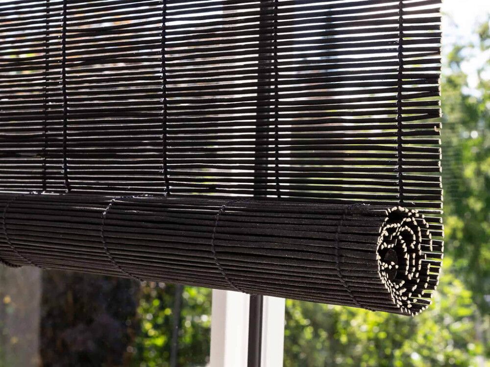 Bambusruloo Ming 170 cm, erinevad värvid ja laiused. Must 160 cm