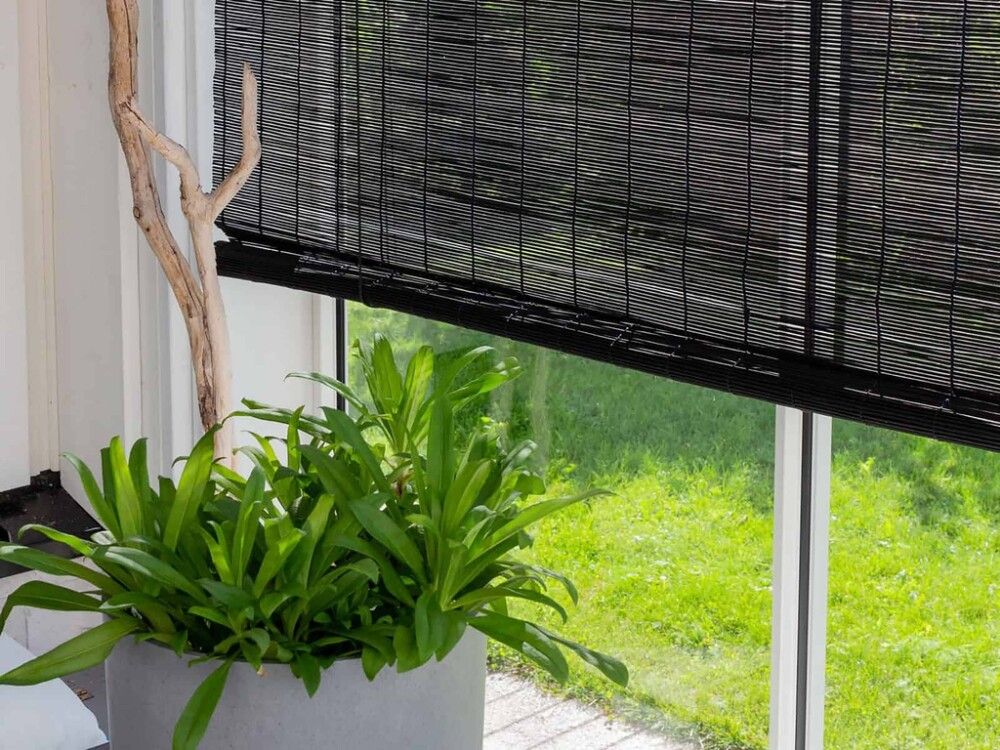 Bambusruloo Ming 170 cm, erinevad värvid ja laiused. Must 160 cm