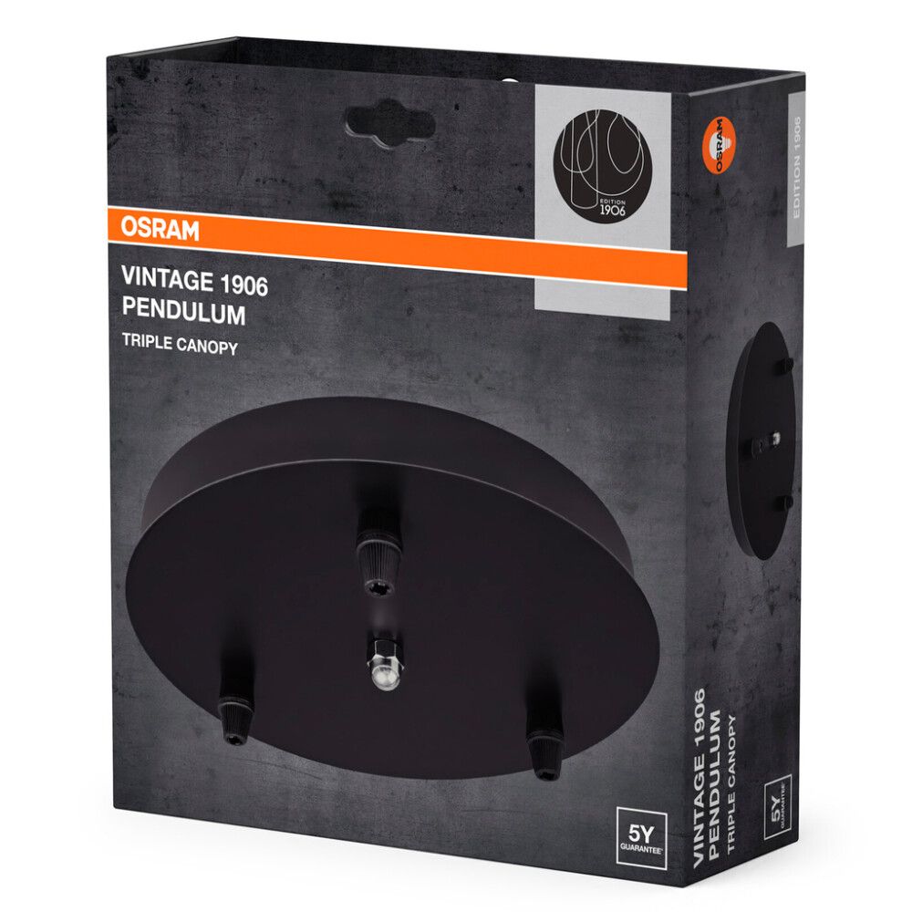 Lambi laerosett Osram Vintage 1906 3-os must Ø 20 cm