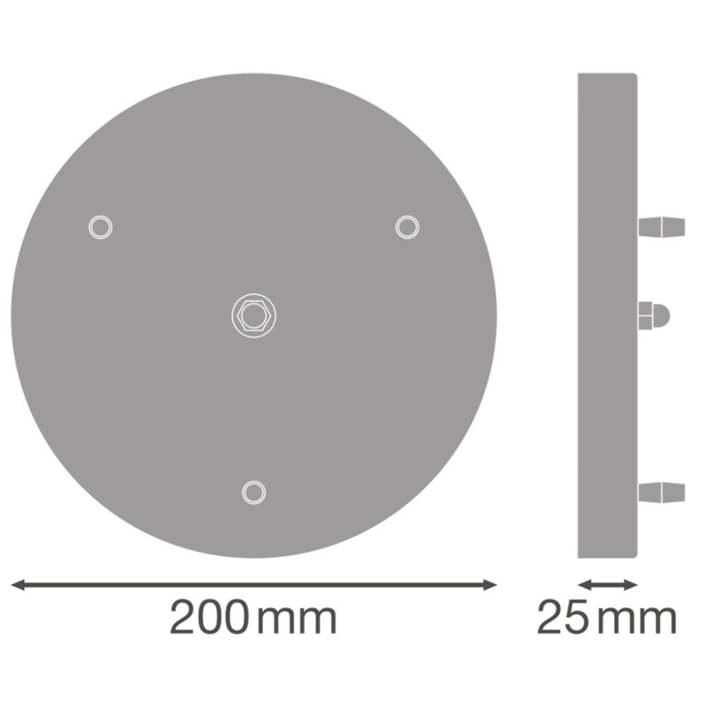 Lambi laerosett Osram Vintage 1906 3-os must Ø 20 cm