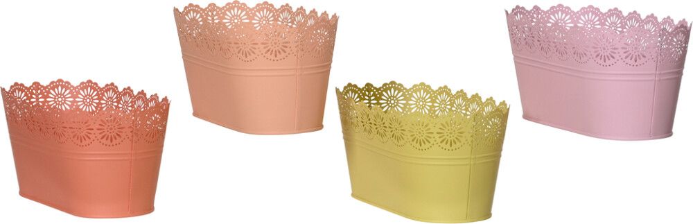 Ümbrispott pitsäärega 28 x 14 x 12,5cm, valik