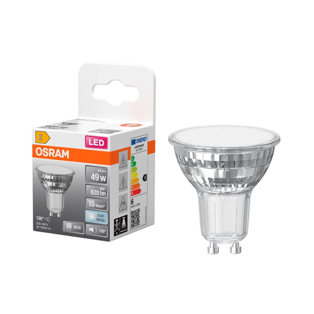 LED-lamp Osram Star Par16 GU10 5,6 W 620 lm 4000 K 120° 1 tk/pk