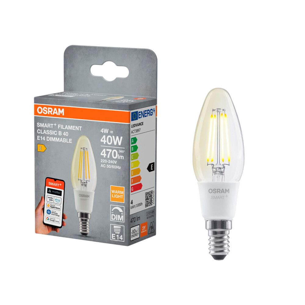 LED-lamp  Osram Smart+ WiFi DIM E14 4 W 470 lm 2700 K 1 tk/pk