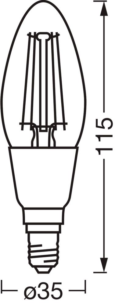 LED-lamp  Osram Smart+ WiFi DIM E14 4 W 470 lm 2700 K 1 tk/pk
