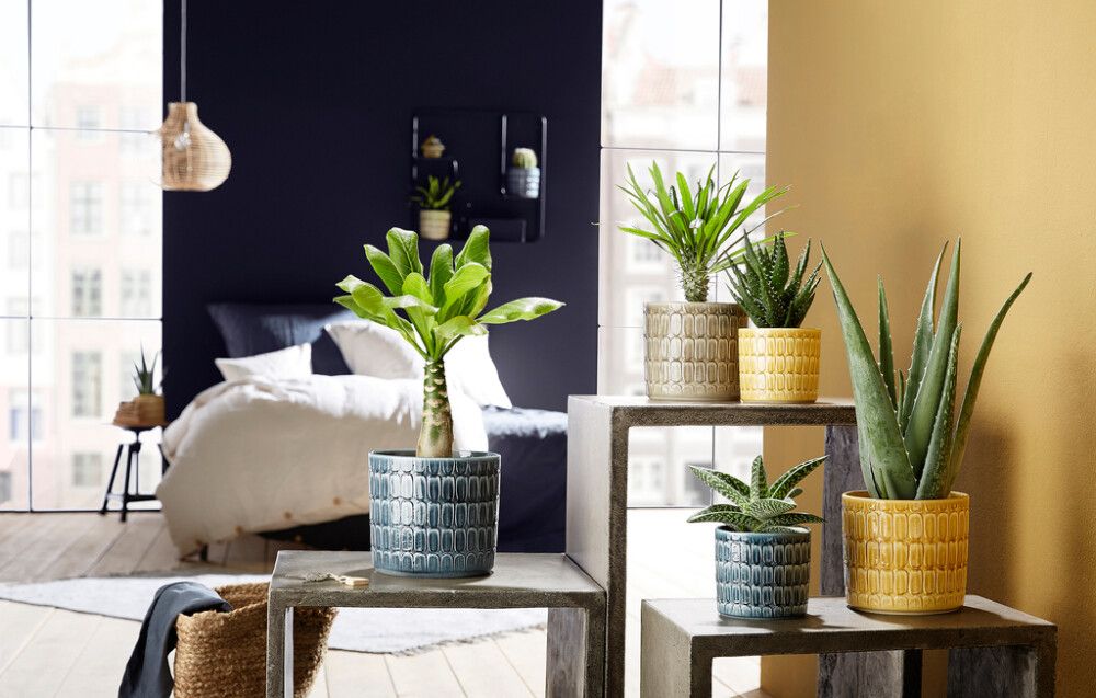 Ümbrispott Scheurich Luna 16 cm, beež