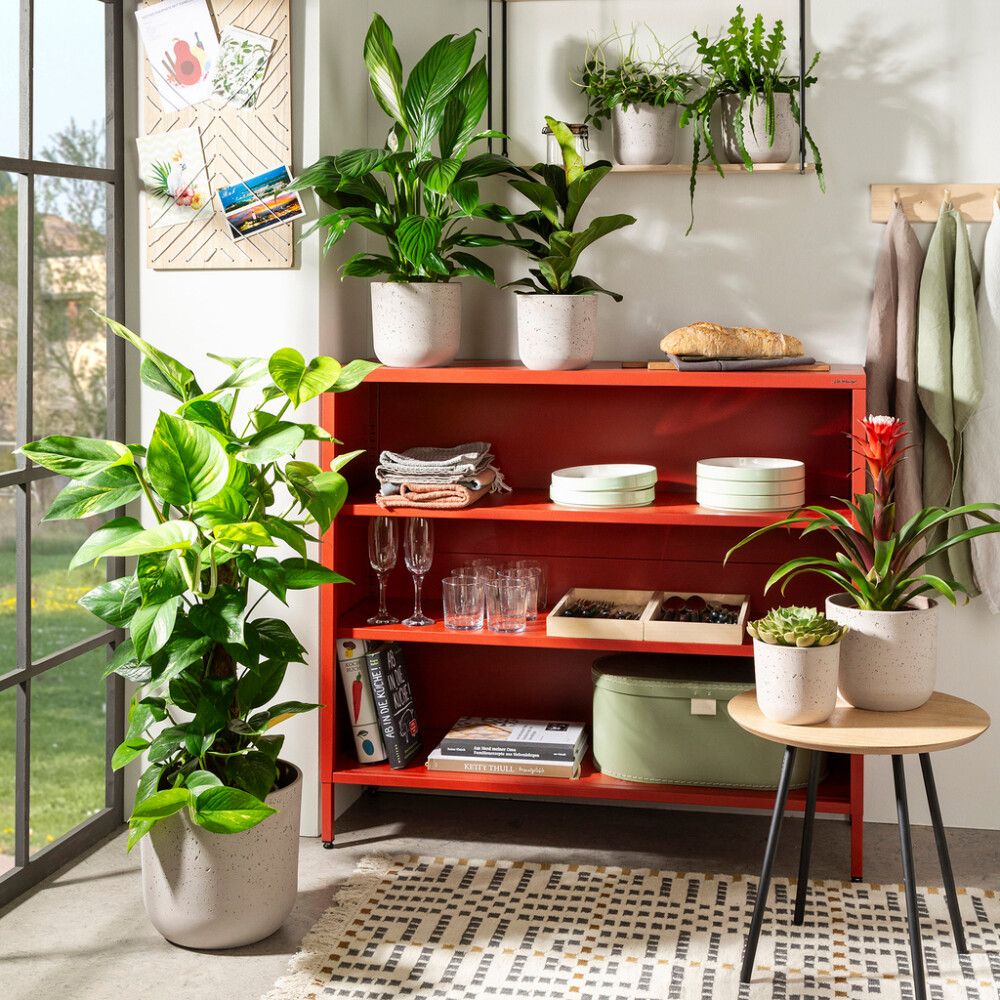 Ümbrispott Scheurich Basalto 15 cm, savihall