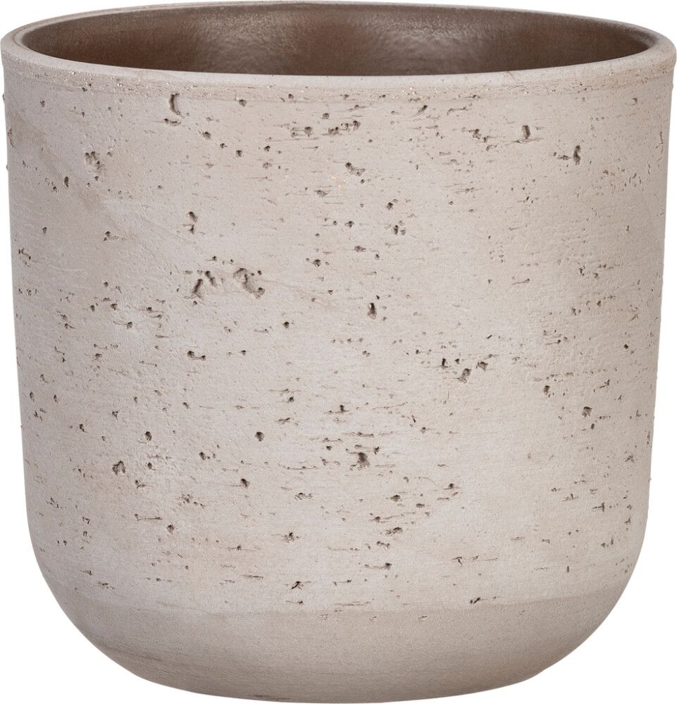 Ümbrispott Scheurich Basalto 23 cm, savihall