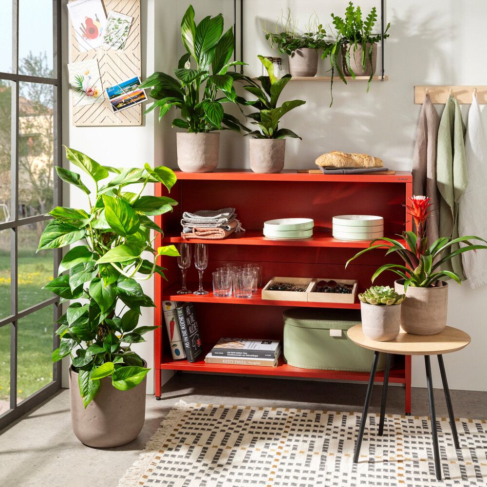 Ümbrispott Scheurich Travertino 28 cm, pruun