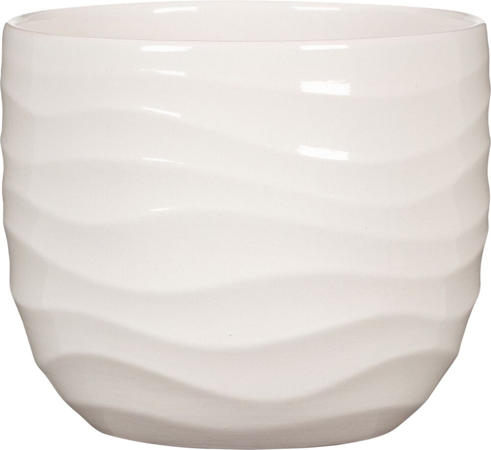 Ümbrispott Breeze Ø 21 cm, valge