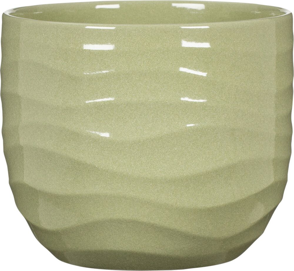 Ümbrispott Breeze Ø 13 cm, roheline