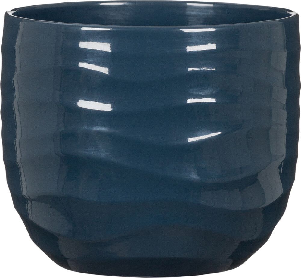 Ümbrispott Breeze Ø 24 cm, tumesinine