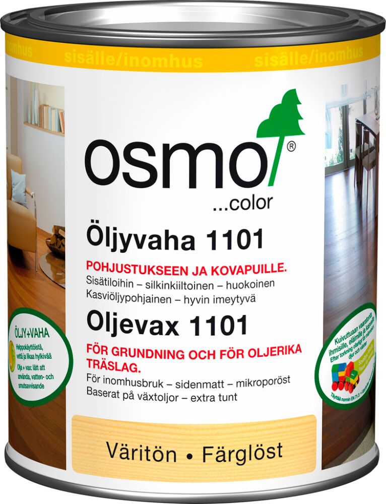 Õlivaha väärispuidule Osmo Extra Thin 1101 värvitu