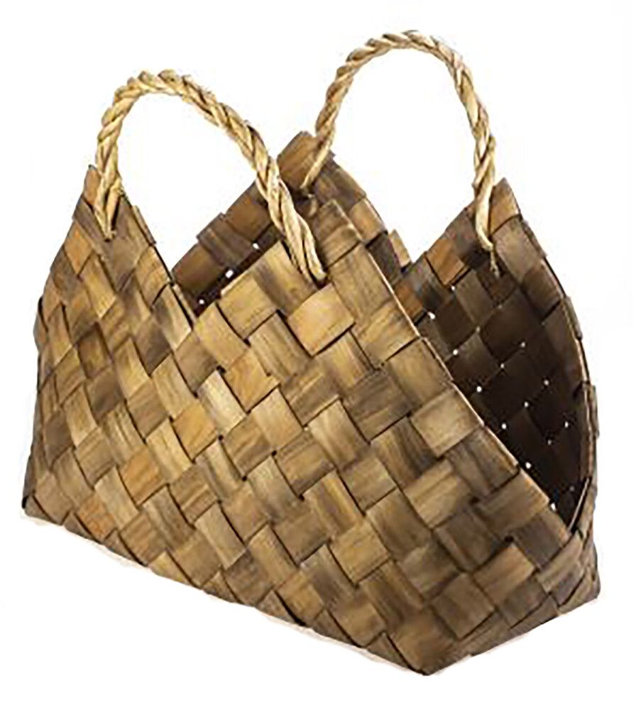 Laastukorv sangaga Weiste 43 x 20 x 35 cm, pruun