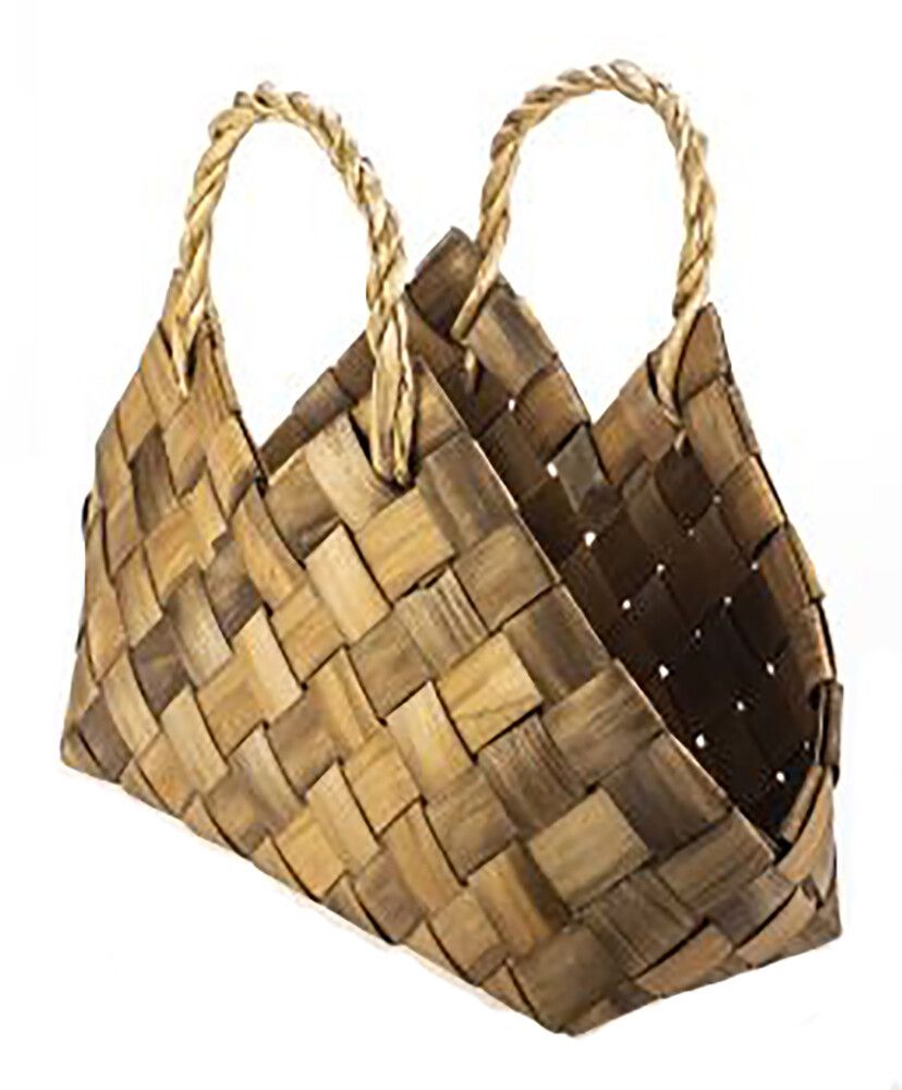 Laastukorv sangaga Weiste 38 x 17 x 32 cm, pruun