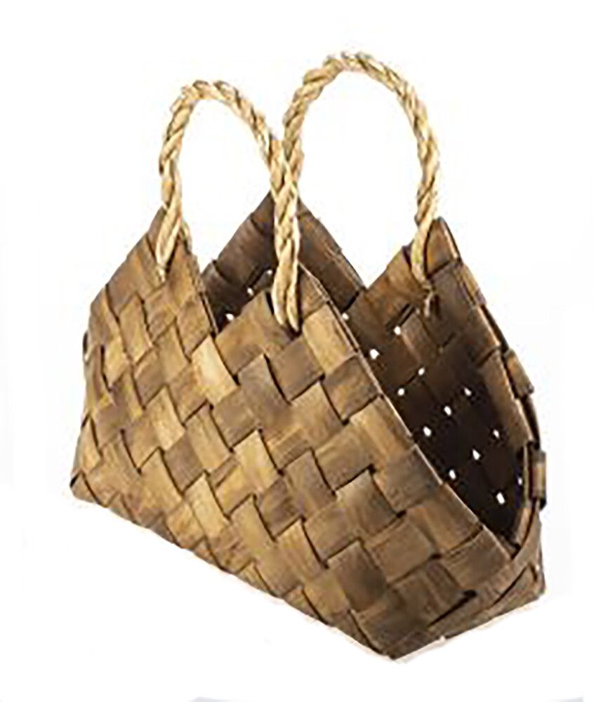 Laastukorv sangaga Weiste 33 x 14 x 29 cm, pruun