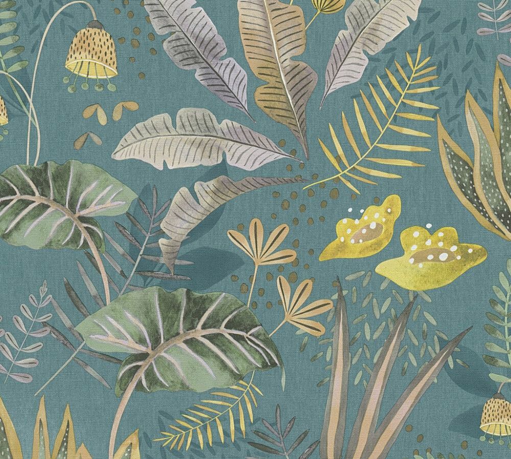 Fliistapeet A.S.Creation Casual 39348-3, petrool