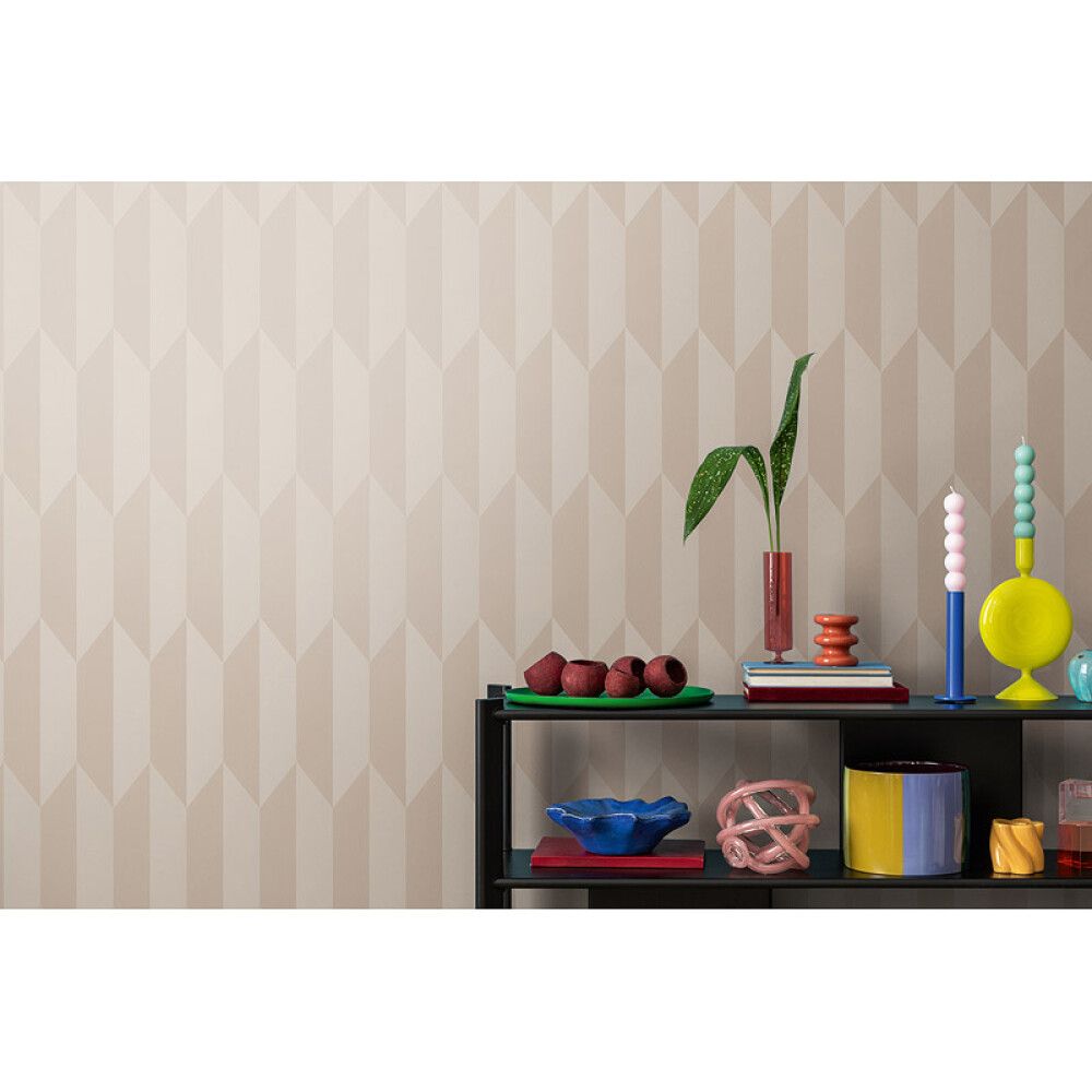 Fliistapeet Graphic Groove 79086-1, beež