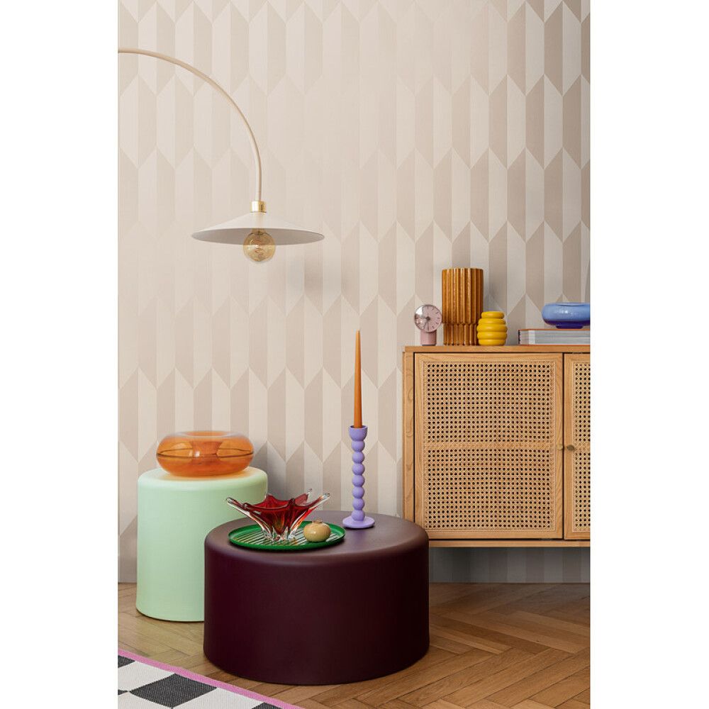 Fliistapeet Graphic Groove 79086-1, beež