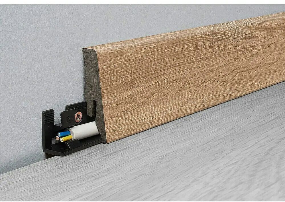 Põrandaliist Logoclic Aquaprotect Smart Tamm Molde 18 x 58 x 2600 mm