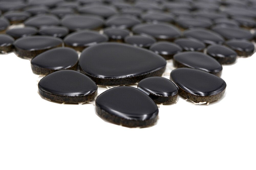 Kivimosaiik Pebble Stone XKM 890N must 27,5 x 27,5 cm