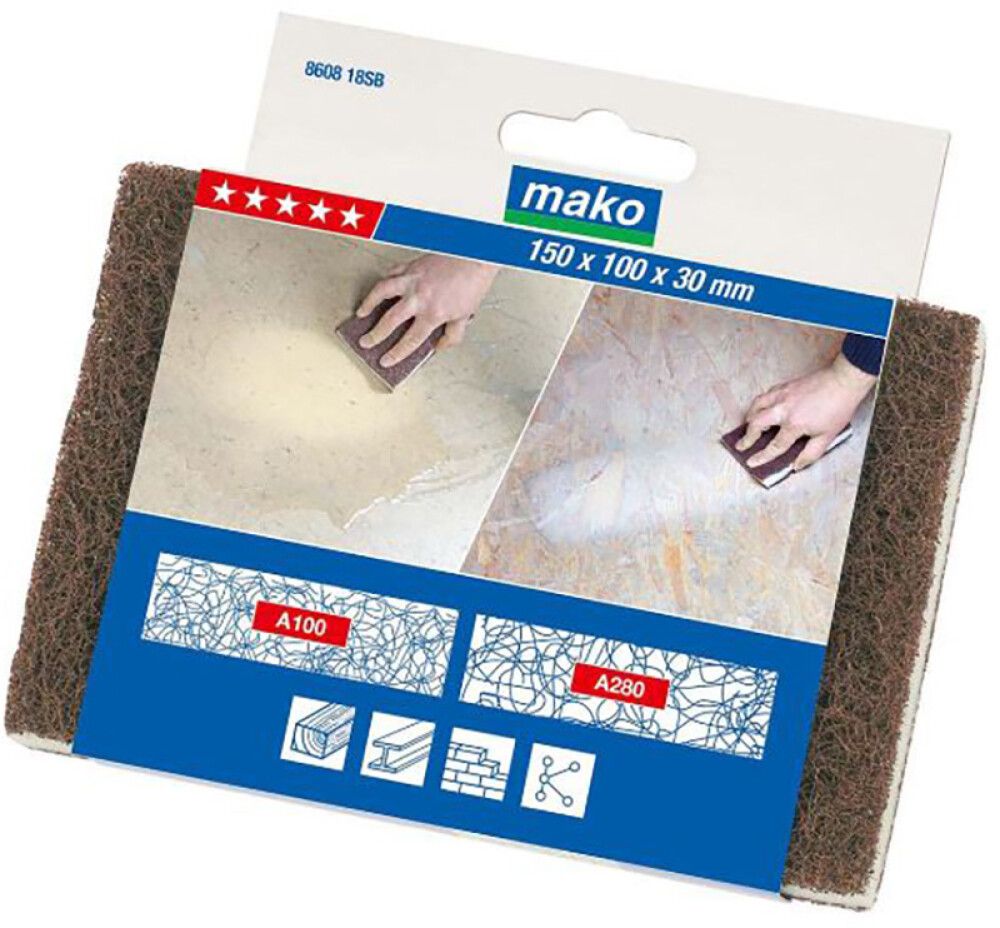 Lihvimiskäsn Mako Premium 150 x 100 30 mm 2 tk