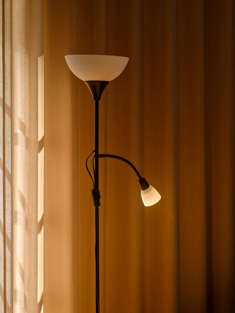 Põrandavalgusti Nordlux Lauria must 178 cm