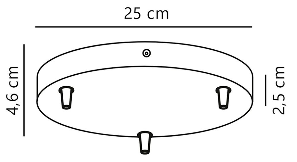 Lambi laerosett Nordlux Luana 3-os Ø 22 cm valge