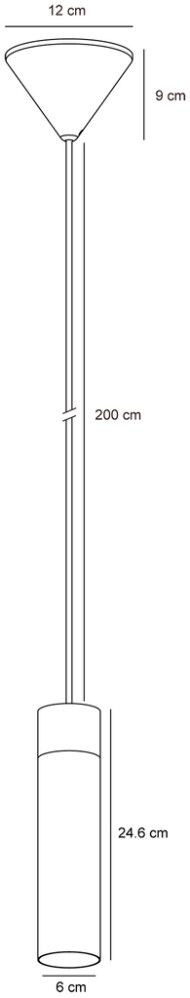 Rippvalgusti Nordlux Tilo harjatud messing Ø 6 cm