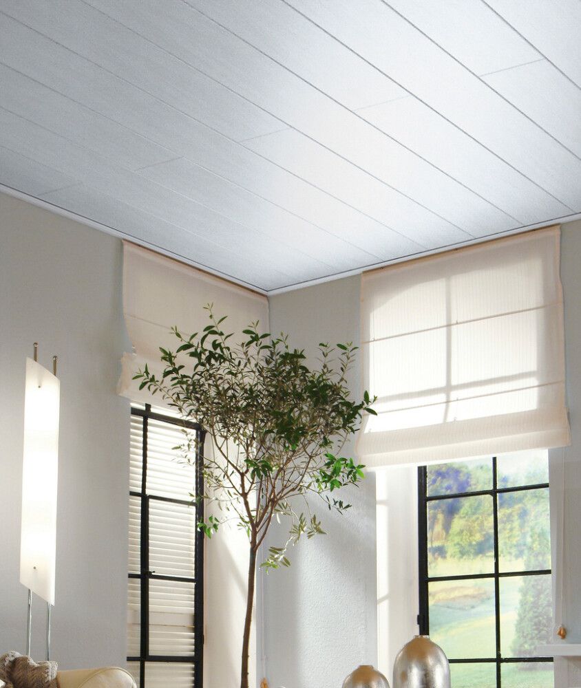 Lae- ja seinapaneel Logoclic MDF valge saar 8 x 154 x 2600 mm