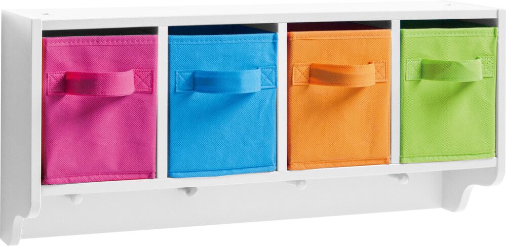 Riiul 4 sahtliga + nagid 61 x 16 x 28 cm