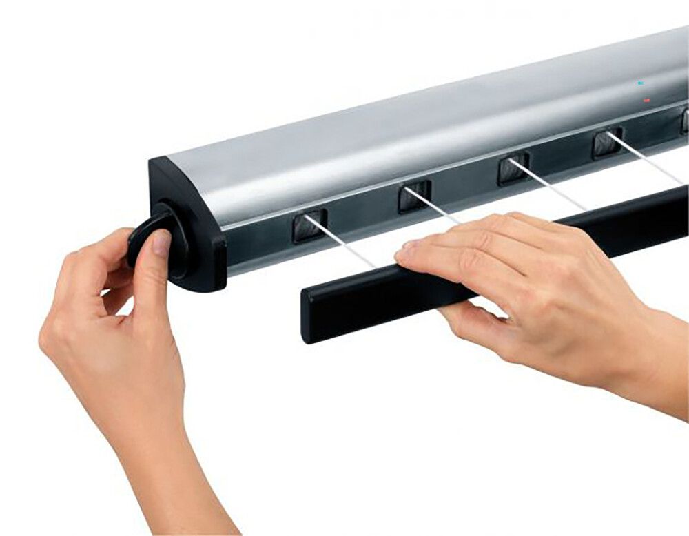 Pull-out kuivatusnöör Brabantia 22 m, matt teras