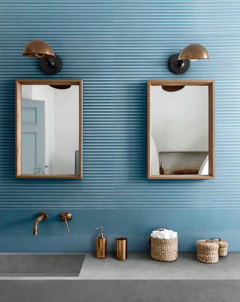 Seinaplaat Marazzi Bliss 3D Fingers Ocean 30 x 90 cm